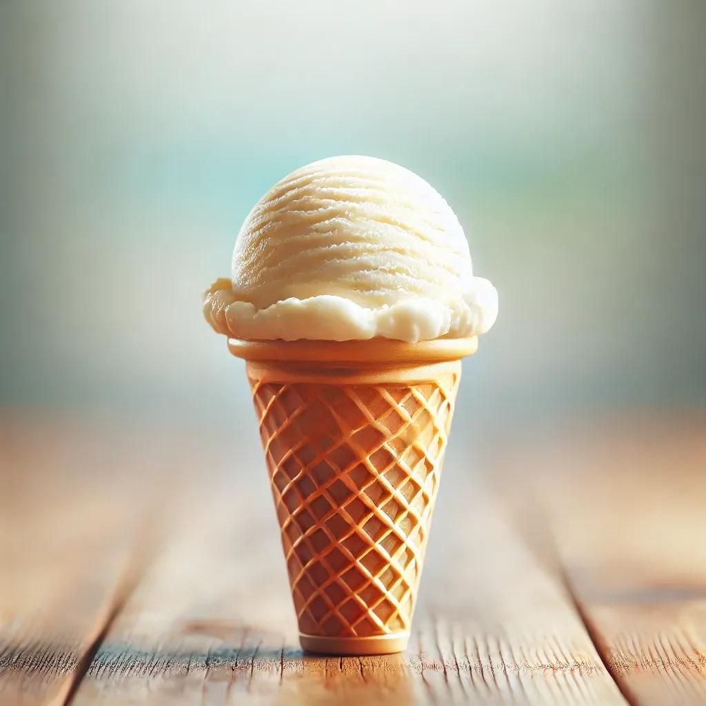 Helado en Cono – Sabor Clásico y Suave